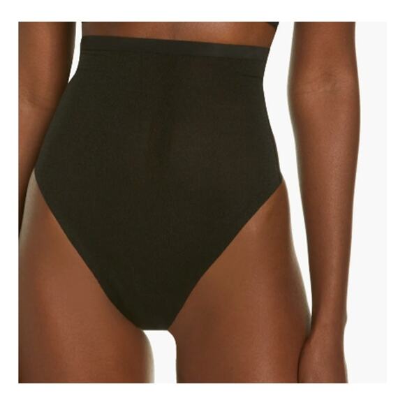 NEW SKIMS  Onyx Power Mesh High Waist Thong Size XS - Picture 1 of 7